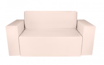 sofá de cartón con fundas para home staging pack vivienda entera