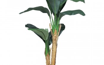planta de banano artificial en maceta decoración de interior