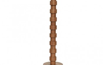 Candelabro madera acacia 38cm
