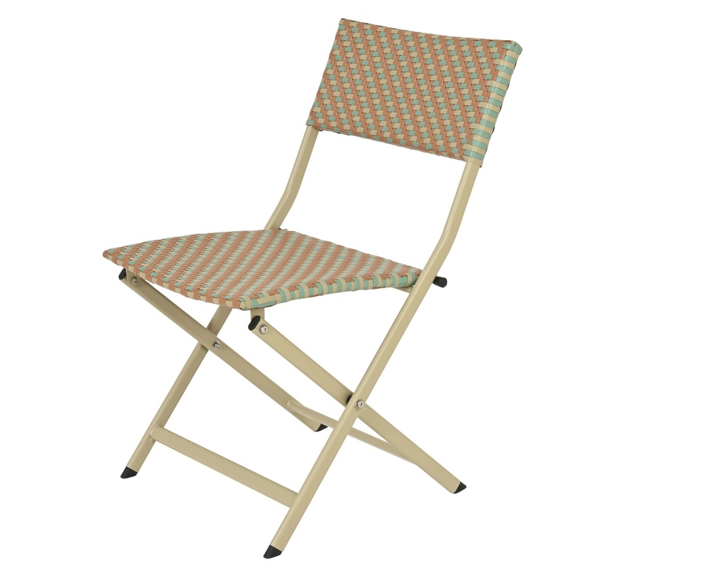 ***MONTPELLIER SET WICKER ORANGE/COLOUR(S) L58-W58-H70cm