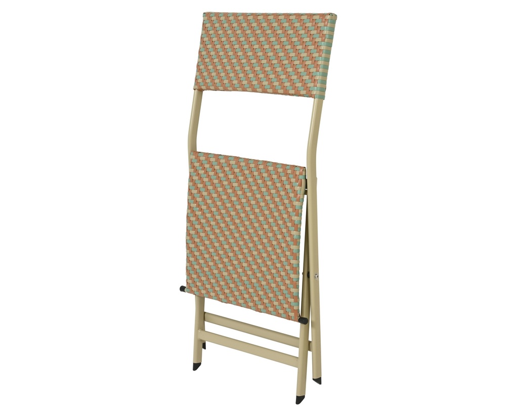 ***MONTPELLIER SET WICKER ORANGE/COLOUR(S) L58-W58-H70cm
