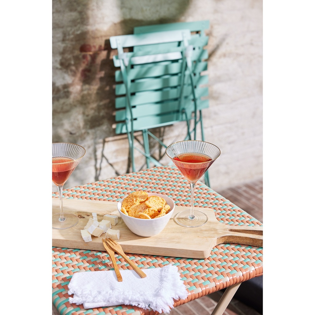 ***MONTPELLIER SET WICKER ORANGE/COLOUR(S) L58-W58-H70cm