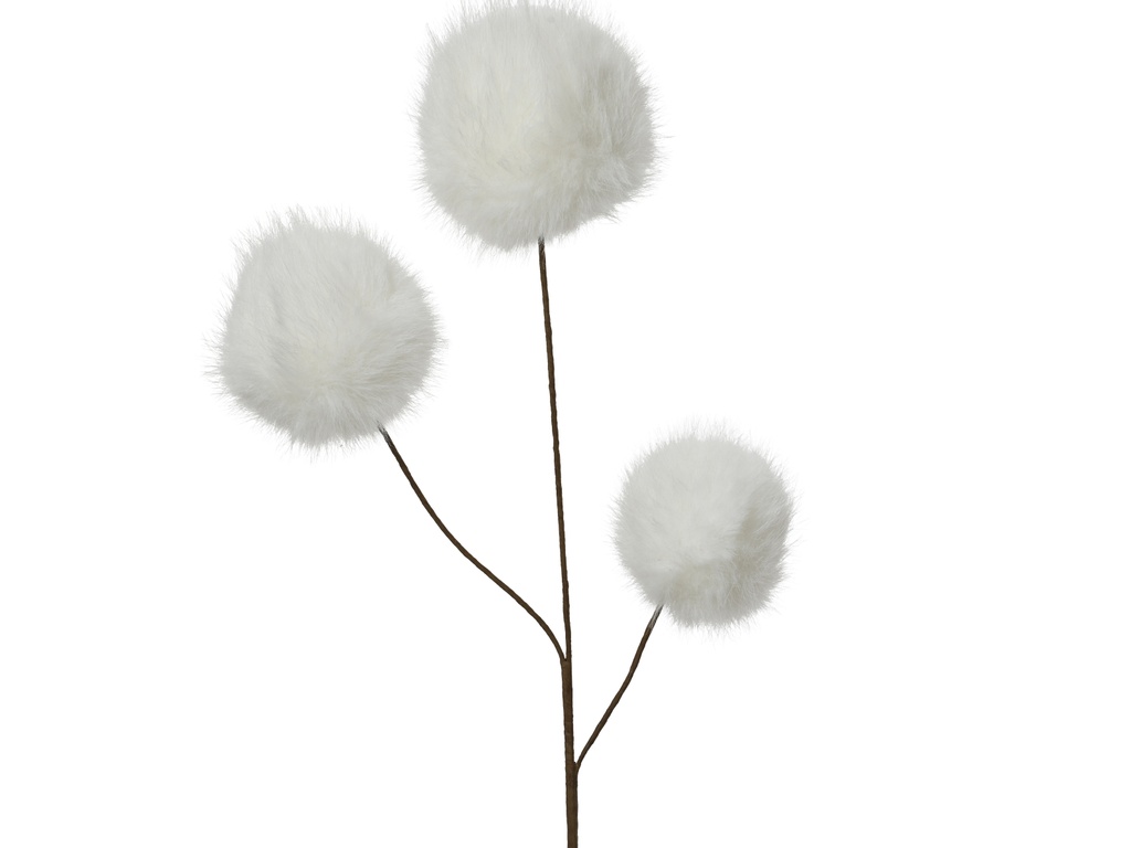 ***SPRAY FAUX FUR WHITE L12.00-W12.00-H70.00cm
