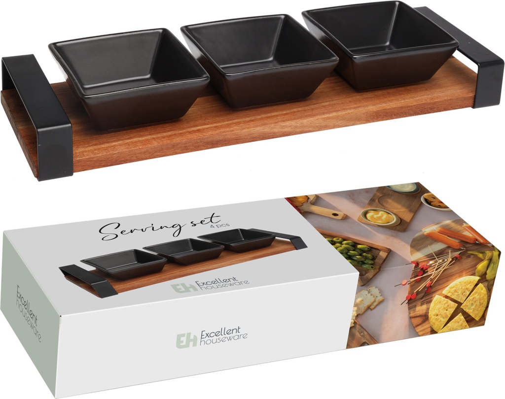 ***SERVING SET 4PCS CERAMIC ON AC