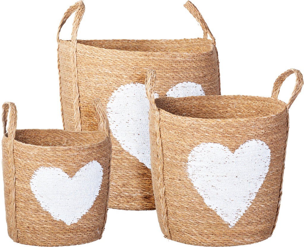 ***STORAGE BASKET SET WITH HANDLE