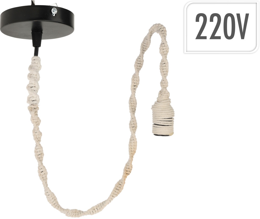 ***PENDANT LIGHT CORD BEIGE 90CM