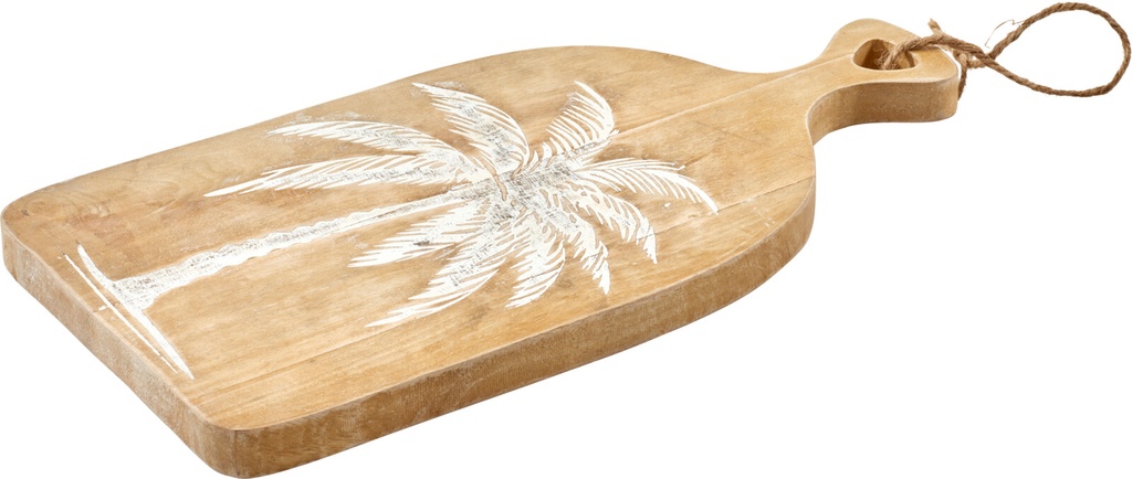 TABLA DE CORTAR CON DISEÑO DE PALMERA 