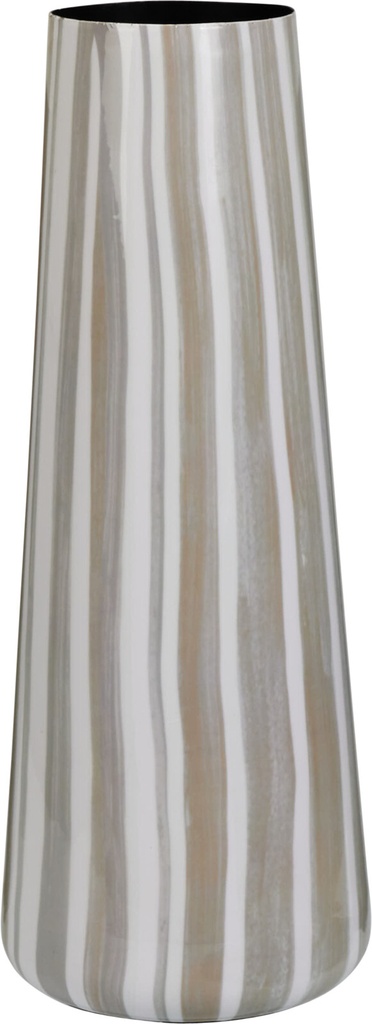 JARRON METAL LINEAS 15X40CM