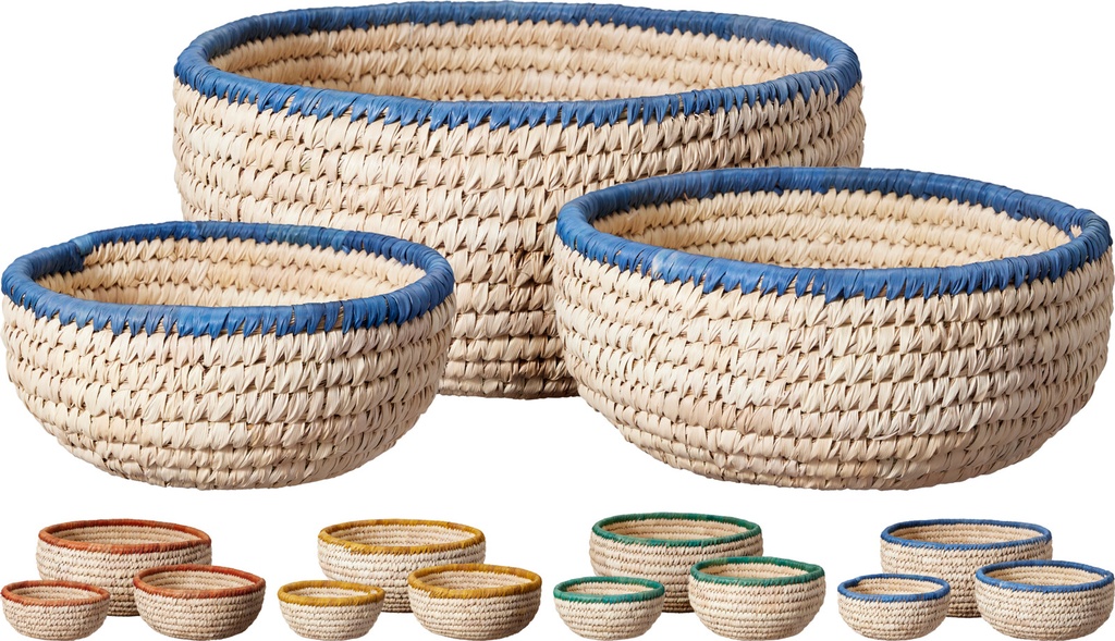 JUEGO DE CESTAS MINI - 4 COLORES - SET DE 3 - PRECIO/SET