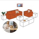 SALON - MUEBLES CON DECORACION (50 PZ)