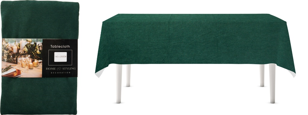 MANTEL VERDE - 140X240CM