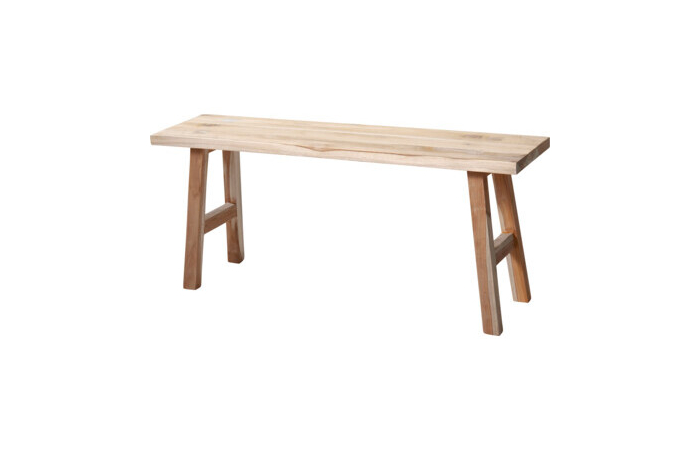 BANCO DE MADERA DE TECA 100X25X42 CM