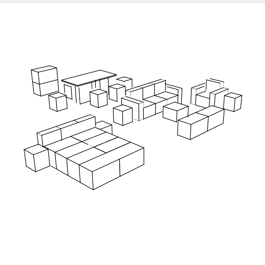 PISO ENTERO - MUEBLES SIN FUNDAS (43 UDS)