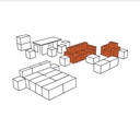 PISO ENTERO - MUEBLES CON FUNDAS 