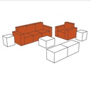 SALON - MUEBLES CON FUNDAS (24 UDS)