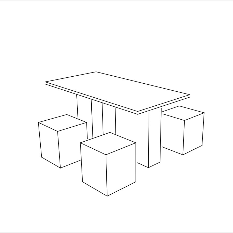 COMEDOR 4 PERSONAS (8 PZ)