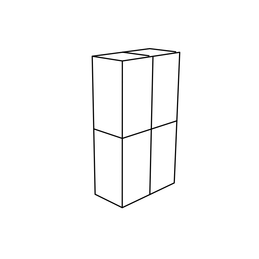 ARMARIO 2 PUERTAS (4 PZ)