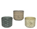 MACETA TERRACOTA - 3 COLORES - PRECIO UD - dia10-H8.50cm