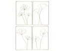 CUADRO PARED METAL DORADO - 4 SURTIDOS - PRECIO UNIDAD - L0.50-W38.00-H58.00cm