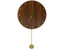 RELOJ DE PARED MADERA - NOGAL -  L30.00-W4.00-H53.00cm