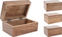 CAJA MADERA MANGO P GUARDAR -  15,2cm x 10cm x 7,5cm  - 3 DISEÑOS - PRECIO UNIDAD