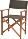 SILLA DIRECTOR - MADERA ACACIA Y TELA VERDE - EXTERIOR