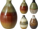 JARRÓN CERAMICA - 26CM - 4 COLORES - PRECIO UD