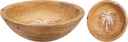 BOL MADERA DE MANGO  CON DISEÑO PALMERA 