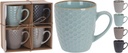 SET DE 4 TAZAS 200ML - 4 COLORES 
