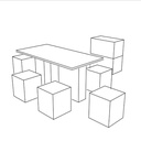 COMEDOR - MUEBLES (14 PZ)