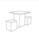 COMEDOR 2 PERSONAS (4 PZ)