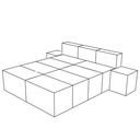 CAMA DOBLE COMPLETA (13 PZ)